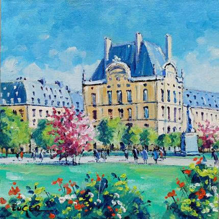 Painting PRINTEMPS AUX JARDINS DES TUILERIES by Euger | Painting