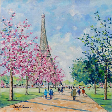 Painting PROMENADE PRINTANIERE A PARIS by Euger | Painting