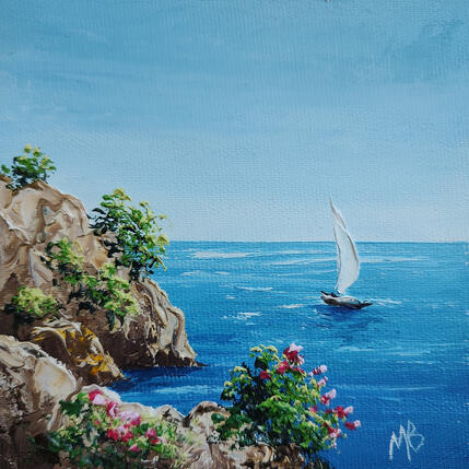 Pintura D'une crique à l'autre por Blandin Magali | Pintura Figurativo Aceite Paisajes