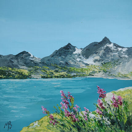 Pintura Le calme blanc por Blandin Magali | Pintura Figurativo Aceite Iconos pop, Paisajes