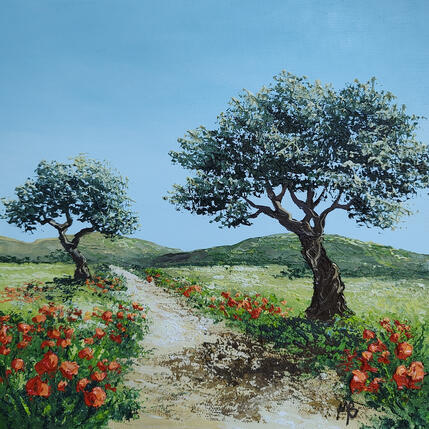 Painting Enchantement provençal by Blandin Magali | Painting
