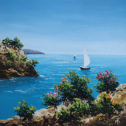 Painting Symphonie by Blandin Magali | Painting Figurative Oil Landscapes