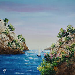 Painting Se sentir petit by Blandin Magali | Painting
