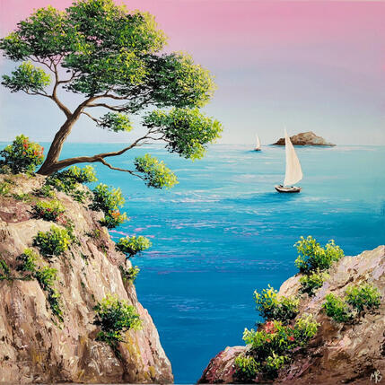 Peinture Poésie teintée par Blandin Magali | Tableau Figuratif Huile Paysages