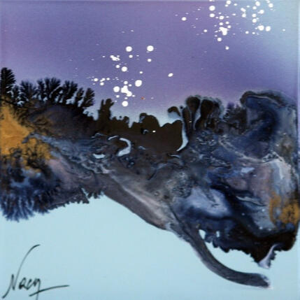 Gemälde C4075 von Naen | Gemälde Abstrakt Acryl, Tinte