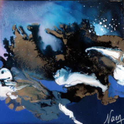 Painting C2381 by Naen | Painting Abstract Acrylic, Ink