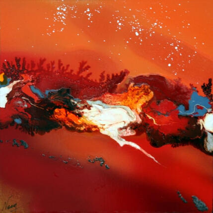 Painting 4036 by Naen | Painting Abstract Acrylic, Ink