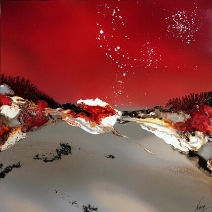 Painting C3950 by Naen | Painting Abstract Acrylic, Ink