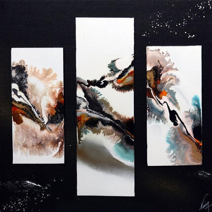 Painting C3222 by Naen | Painting Abstract Acrylic, Ink