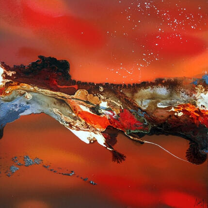 Painting C4008 by Naen | Painting Abstract Acrylic, Ink