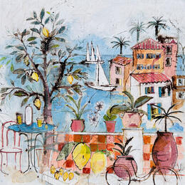 Painting Une vie sur la mer by Colombo Cécile | Painting