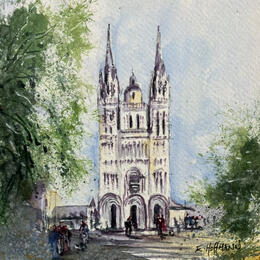 Painting Angers Saint Maurice les nouvelles arches  by Hoffmann Elisabeth | Painting