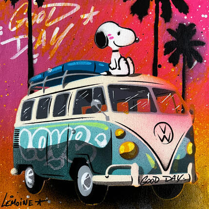 Painting Les tropiques by Lemoine Mael | Painting Pop-art Acrylic, Graffiti Pop icons
