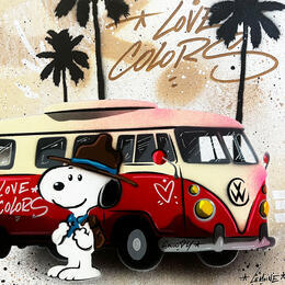 Peinture Scout à la plage par Lemoine Mael | Tableau Pop-art Acrylique, Graffiti Icones Pop