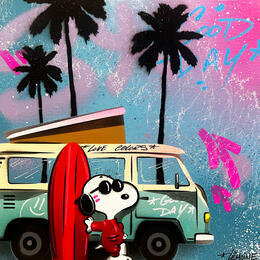 Painting Love summer by Lemoine Mael | Painting Pop-art Acrylic, Graffiti Pop icons