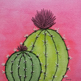 Painting Under a pink sky by Vazquez Laila | Painting