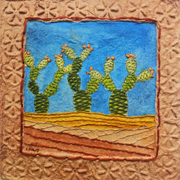 Painting Arid bloom by Vazquez Laila | Painting