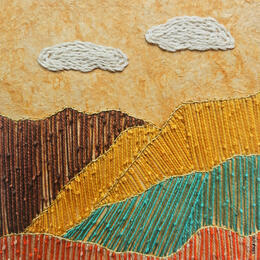 Painting Fiber landscape by Vazquez Laila | Painting