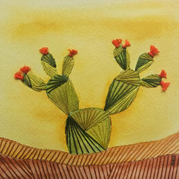 Painting Orange blooms by Vazquez Laila | Painting