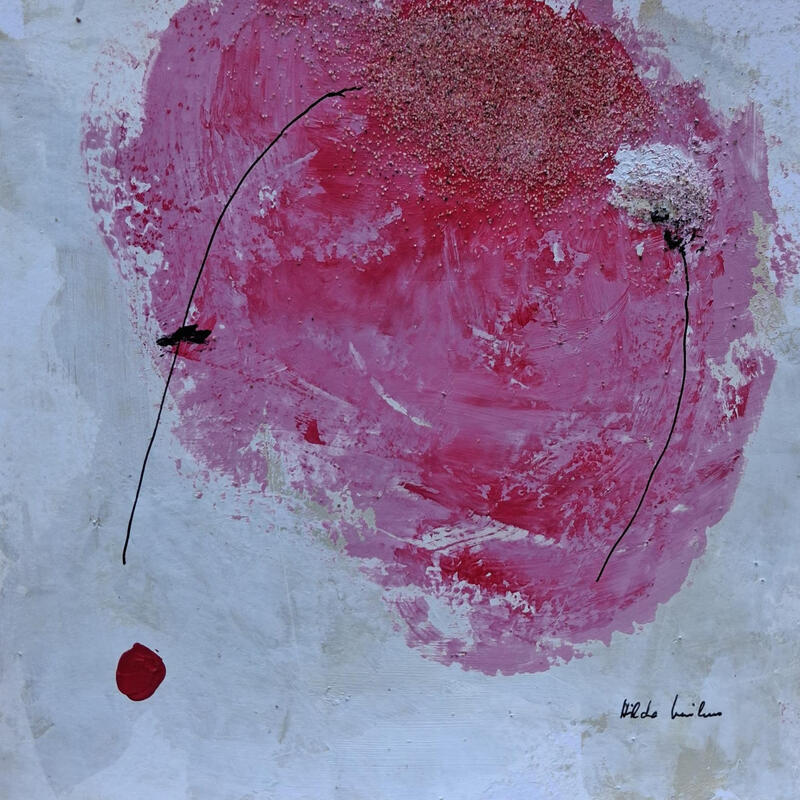 Peinture abstract A 181 par Wilms Hilde | Tableau Abstrait Acrylique Sable