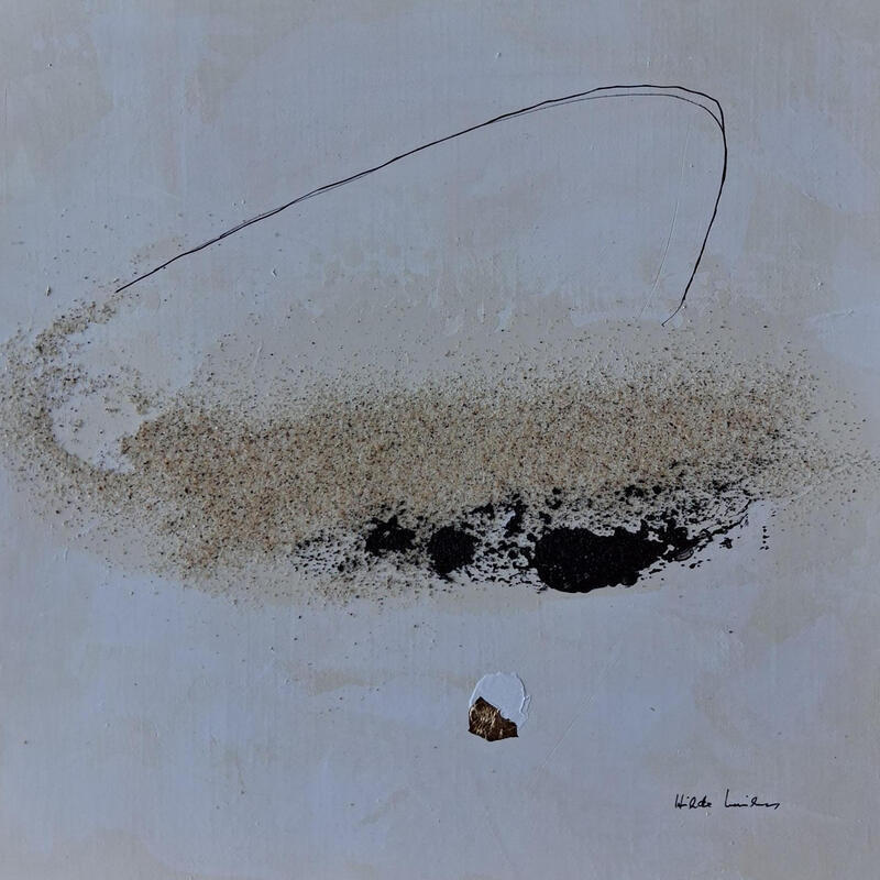 Peinture abstract B 168 par Wilms Hilde | Tableau Abstrait Acrylique Sable
