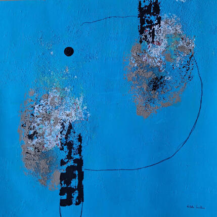 Peinture abstract D 136 par Wilms Hilde | Tableau