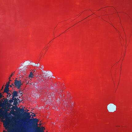 Peinture abstract D 138 par Wilms Hilde | Tableau
