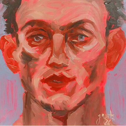 Painting Le boxeur by G.C.Popartist | Painting Pop-art Acrylic, Gluing, Graffiti Pop icons