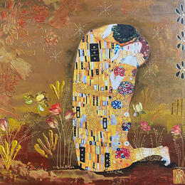 Painting Tes bras qui m’enlacent  by Romanelli Karine | Painting