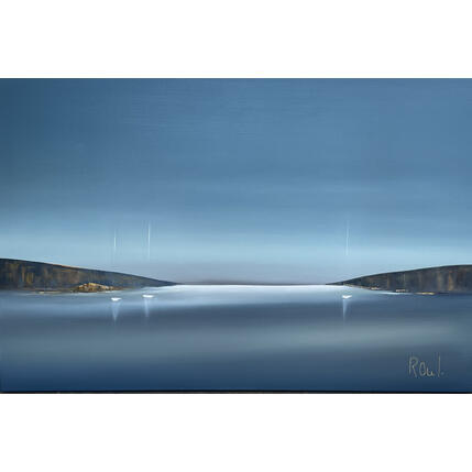 Pintura Invitation à la sérénité 93 por Roussel Marie-Ange et Fanny | Pintura