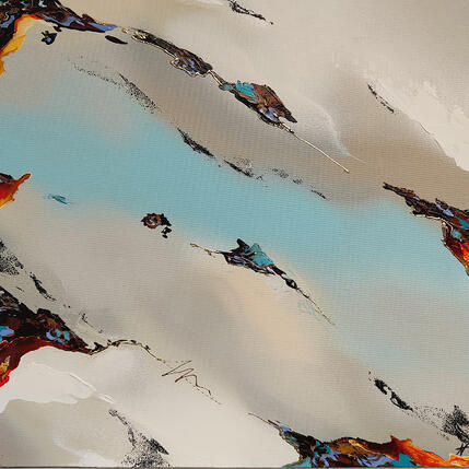 Gemälde 572 von Naen | Gemälde Abstrakt Acryl, Tinte