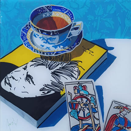 Peinture Francis doutait que la force apporte la fortune par Auriol Philippe | Tableau Figuratif Acrylique, Plexiglas, Posca Natures mortes