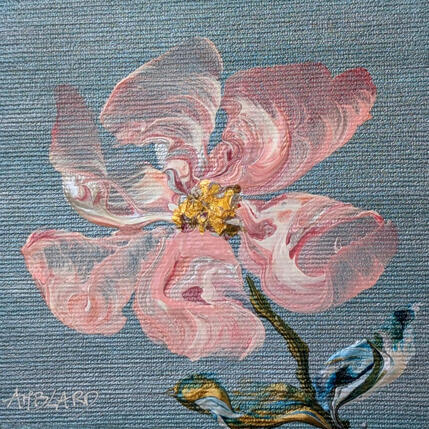 Gemälde Jolie pivoine rose von Amblard Florence | Gemälde