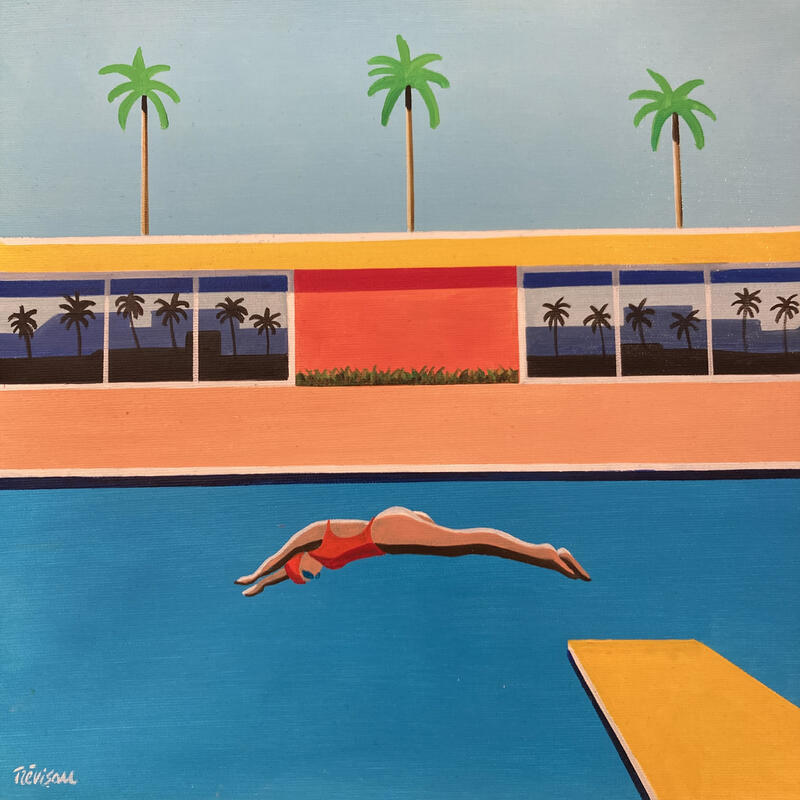 Gemälde The Great Pool von Trevisan Carlo | Gemälde Öl