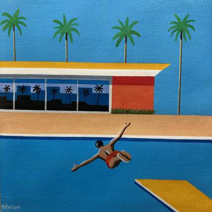 Painting Jump by Trevisan Carlo | Painting Oil