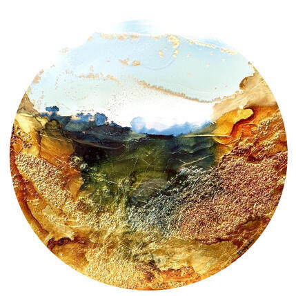 Gemälde 2619 Bronze Age von Depaire Silvia | Gemälde Abstrakt Acryl Landschaften, Marine, Minimalistisch, Pop-Ikonen