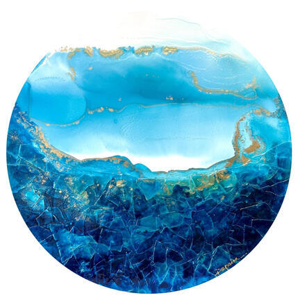 Gemälde 2608 Poésie Marine  von Depaire Silvia | Gemälde Abstrakt Acryl Landschaften, Marine, Minimalistisch, Pop-Ikonen