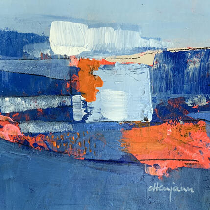 Pintura Paysage bleu 2 por Ottenjann Andrea | Pintura