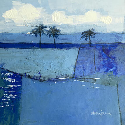 Pintura Le rivage bleu por Ottenjann Andrea | Pintura