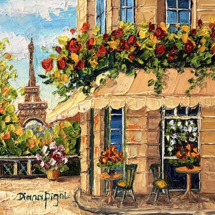 Pintura Flowers of Paris Morning por Pigni Diana | Pintura