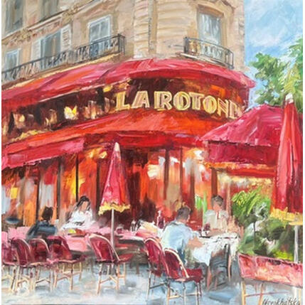 Painting La Rontonde by Novokhatska Olga | Painting Figurative Acrylic, Oil Urban