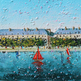Painting Les voiles des Tuileries ! by Dessapt Elika | Painting