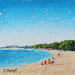 Painting Château de sable by Dessapt Elika | Painting Impressionism Acrylic Sand