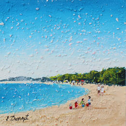 Painting Château de sable by Dessapt Elika | Painting