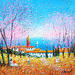 Painting Douliou Saint-Tropez by Dessapt Elika | Painting Impressionism Acrylic Sand