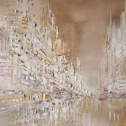 Pintura Ocre chaud por Levesque Emmanuelle | Pintura