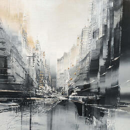 Pintura Le grand pont por Levesque Emmanuelle | Pintura