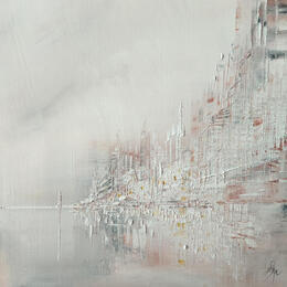 Pintura Reflet du mât por Levesque Emmanuelle | Pintura