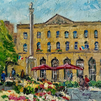 Painting Marché aux fleurs by Arkady | Painting