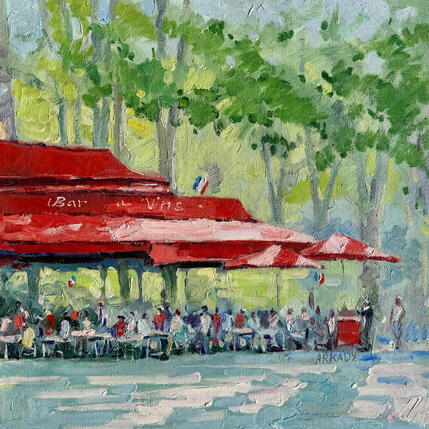 Painting Le bar à vin by Arkady | Painting